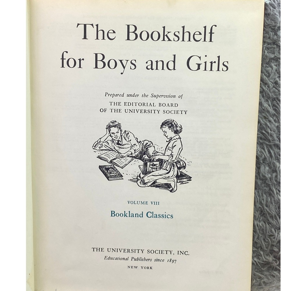 The Bookshelf for Boys and Girls Hardcover Book Volume VIII Bookland Classic Vtg - Picture 3 of 13